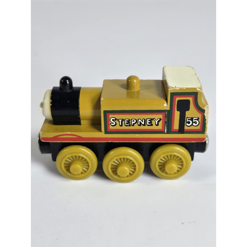 Thomas Wooden Railway Stepney #55 1996 Vintage No Name Bottom Learning Curve